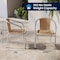 Flash Furniture 4PK Commercial Aluminum & Beige Rattan Stack Chair 4-TLH-020-BGE-GG - alternate 9