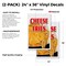 Signmission Cheese Fries, Vinyl Decals Only 24 Inch x 36 Inch, Vinyl Decal, 2PK DSB-2436-2PACK-Cheese Fries - alternate 2