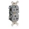 Leviton Straight Blade Receptacle, 5-20R, 20 A, 125V AC, Flush Mount, Self-Grounded M8300-GY - alternate 1