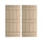 Ekena Millwork Rustic Four Board Joined Board-n-Batten Knotty Pine Faux Wood Shutters, 22W x 82H, PR SHUBJS22X82KPPR - alternate 1