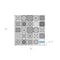 Homeroots 5" X 5" Shades Of Black Mosaic Peel And Stick Removable Tiles 390834 - alternate 3