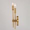 Vaxcel Warwick 2 Light Brass Contemporary Candelabra Wall Sconce W0492 - alternate 5