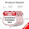 Signmission Restricted Area Shield Sign Authorized P, 12 inch X 12 inch, Aluminum Metal Sign, 5PK SHI-A-5Pack-12-456 - alternate 4