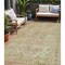 Homeroots 5' X 8' Salmon Fern Green And Beige Floral Medallion Washable Indoor Outdoor Area Rug 616629 - alternate 1