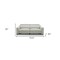 Homeroots 74" Gray Leather Reclining Sofa With Black Legs 488832 - alternate 4
