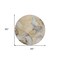 Homeroots 8' Round Brown Round Abstract Washable Non Skid Indoor Outdoor Area Rug 559492 - alternate 3