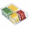 Azar Displays Clear Storage Bin with Dividers, 4PK 556752-4PK - alternate 4