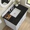 James Martin Vanities Lorelai 36" Single Vanity, Bright White, w/ 3 CM Phantome Eclos Top 424-V36-BW-3PHT - alternate 6