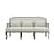 Homeroots 76" Cream Linen Sofa With Brown Legs 491352 - alternate 1