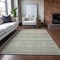 Homeroots 10' X 14' Sage Mint Green And Beige Striped Washable Indoor Outdoor Area Rug 577804 - alternate 8