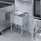 Amgood 1 bowl, Freestanding, 304 Stainless Steel, 24 in. W x 19 in. L x 33 in. H AMG SINK BAR S1C-101410-L-NF-Z - alternate 7
