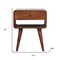 Homeroots 22" Brown Solid Wood One Drawer Nightstand 651606 - alternate 11