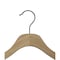 Nahanco 17in Raw Wooden SlimLine Shirt/Dress Hanger w/ Gunmetal Hook, 50PK SL7151750GM - alternate 4