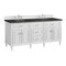 James Martin Vanities Lorelai 72" Double Vanity, Bright White, w/ 3 CM Phantome Eclos Top 424-V72-BW-3PHT - alternate 4