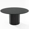 Homeroots 60" Black Solid Wood Pedestal Base Round Top Dining Table 721055 - alternate 1