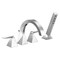 Delta Trillian Two-Handle Roman Tub Trim with Hand Shower T4746-PR - alternate 2