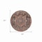 Homeroots 8' Charcoal Round Medallion Washable Indoor Outdoor Area Rug 608006 - alternate 5