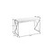 Homeroots 47" White and Silver Computer Desk 333408 - alternate 5