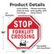 Signmission Stop Forklift Crossing, 10 inch X 10 inch, Aluminum Metal Signs, 2PK OC-A-2PACK-10-55 - alternate 4