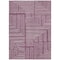Homeroots 5' X 8' Eggplant And Ivory Geometric Washable Indoor Outdoor Area Rug 600811 - alternate 6