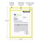 C-Line Products Shop Ticket Holder, Neon Color, 9x12", PK25 43910 - alternate 4