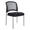 Office Star Products ProGrid Titanium & Black Visitors Chair, Straight Legs, Icon Black 86724R-231 - alternate 1
