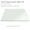 Fab Glass And Mirror 10in Square Clear 1/2in in Thick Tempered Beveled Edge Polished Glass Table Top, 10inch 10SQR12THBEAN - alternate 1
