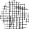 Homeroots 30" X 30" Black Metal Abstract Lines Round Hanging Dimensional Sculpture 483370 - alternate 3