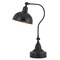 Homeroots 25" Distressed Gray Metal Adjustable Desk Lamp With Gray Dome Shade 524675 - alternate 3