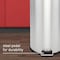 Happimess Oscar 8-Gallon Step-Open Trash Can with FREE Mini Trash Can, Platinum Silver HPM1000A - alternate 6