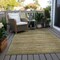 Homeroots 5' X 8' Fern Green And Taupe Abstract Washable Indoor Outdoor Area Rug 618275 - alternate 7