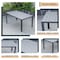 Leisuremod Chelsea Aluminum Outdoor 63in Dining Table, Black CT63BL - alternate 7