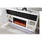 Homeroots 76" White Ribbed Wood Electric Storage Cabinet TV Fireplace With LED And Speaker 643645 - alternate 6