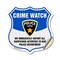 Signmission Neighborhood Crime Watch Shield Sign We, 18 Inch X 18 Inch, Vinyl Decal SHI-D-18-388 - alternate 1