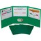C-Line Products Three-Pocket Poly Folder, Green, 24PK 33943 - alternate 2