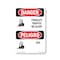 Signmission OSHA Danger Sign, 10" Height, Rigid Plastic, Forklift Traffic Be Alert Bilingual, VI-1265 OS-DS-P-710-VI-1265 - alternate 1