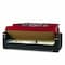 Homeroots 87" Red Polyester Convertible Futon Sleeper Sofa And Toss Pillows With Storage 607144 - alternate 5