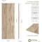 Ekena Millwork Rustic 3 Board Joined Board-n-Batten Pecky Cypress Faux Wood Shutters w/No Batten, 16 1/2"W x 54"H SHUBJN16X54PCPR - alternate 13