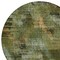 Homeroots 8' Olive Green And Gold Round Abstract Washable Indoor Outdoor Area Rug 587142 - alternate 6