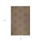 Homeroots 6' X 9' Beige Geometric Stain Resistant Indoor Outdoor Area Rug 531624 - alternate 5