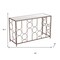 Homeroots 50" Bronze Mirrored Glass and Steel Frame Console Table 668869 - alternate 5