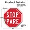 Signmission Stop Pare, 10 inch X 10 inch, Vinyl Decal, 2PK OC-D-2PACK-10-6 - alternate 2