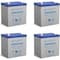 Power-Sonic 12V 5Ah F1 SLA Replacement Battery for Genesis Datasafe NPX-25TFR, 4PK PS-1250F1 - alternate 1