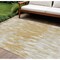 Homeroots 8' X 10' Gold And Ivory Abstract Washable Indoor Outdoor Area Rug 612662 - alternate 1