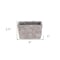 Homeroots 9in Gray Speckle Glaze Cement Indoor Outdoor Rectangular Pot Planter 487894 - alternate 5