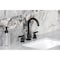 Kingston Brass Widespread Bathroom Faucet with Knurled Handle and Brass Pop-Up, Matte Black FSC8920KNL - alternate 5