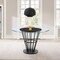 Homeroots 48" Clear And Black Glass And Iron Pedestal Base Round Top Dining Table 569436 - alternate 7