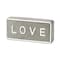 Homeroots 4" Gray And White Galvanized Metal Love Hand Painted Tabletop Sign 635389 - alternate 4