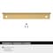 Amerock Streamline II 5 inch (127mm) Length Champagne Bronze Cabinet Edge Pull, 10PK 10VMP37193CZ - alternate 3
