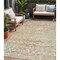 Homeroots 5' X 8' Peach And Ivory Argyle Washable Indoor Outdoor Area Rug 615813 - alternate 1